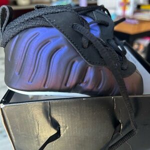 Nike Nike Lil’ Posite One (CB) Black/purple/ Blue Foamposite Sneakers